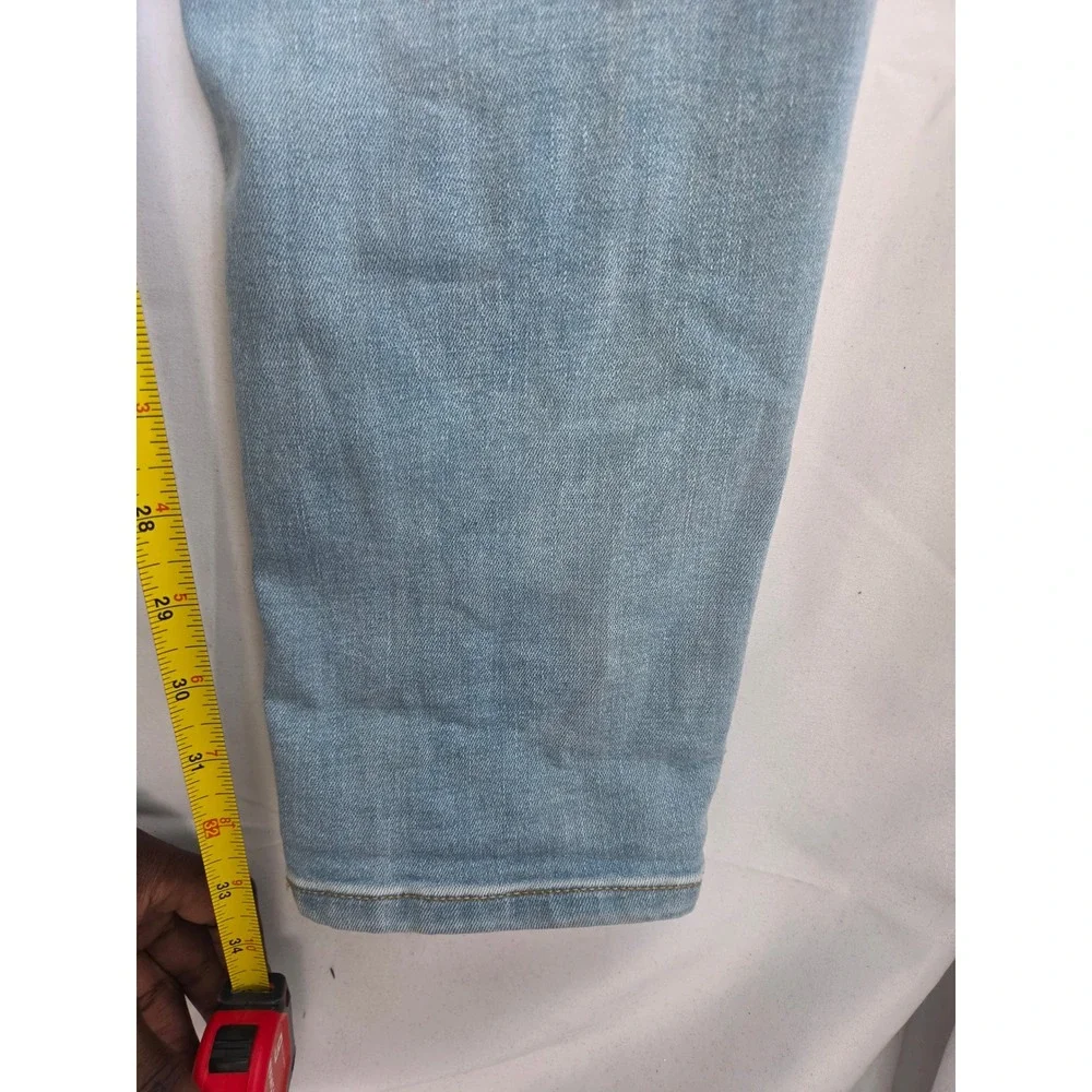 PacSun Stacked Skinny Jeans Mens  Light Wash Blue Denim Tapered Slim Fit